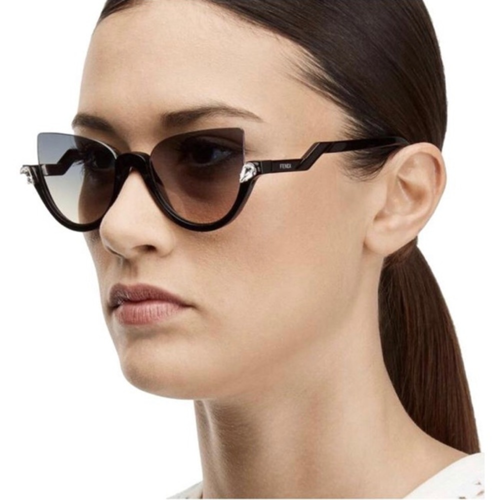 Brand New Fendi Half Rim Cat Eye Glasses